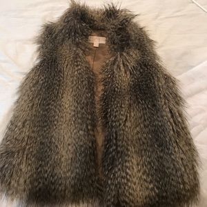 Micheal Kors faux fur vest